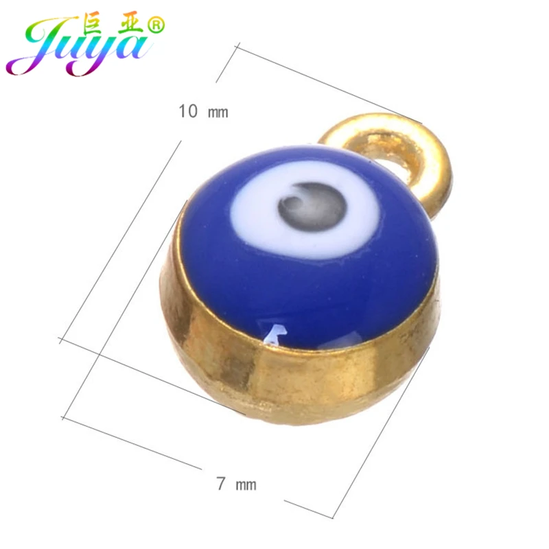 Эмалированная подвеска Juya 30 шт./лот ручной работы из смолы шармы от сглаза