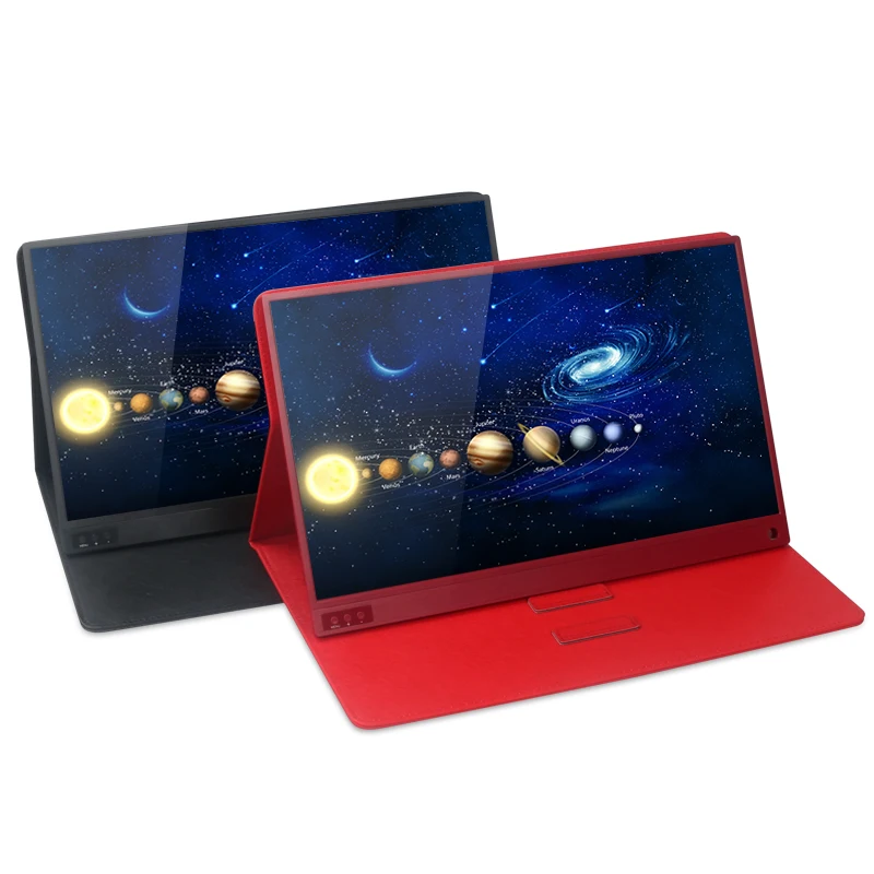 Portable Monitor HDMI USB Type-C Full HD 15.6 inch 1080 IPS LCD Monitor Built-in Dual Speakers Compatible with Laptop notebook