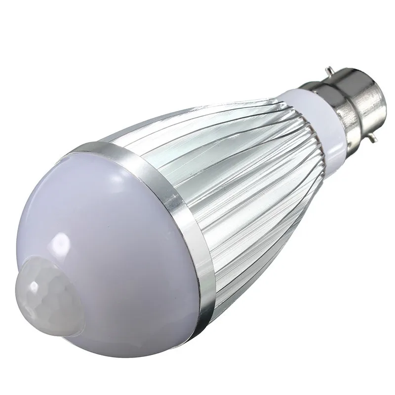 PIR Infrared Sensor Light Bulb Auto Smart Motion Body LED light Lamp Pure Warm White 85-265V B22 9W 5730 SMD | Освещение