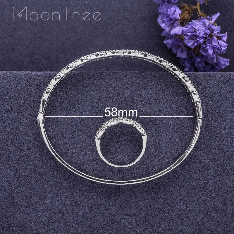 MoonTree Новое поступление 3 цвета модные роскошные блестящие Ful AAA кубического