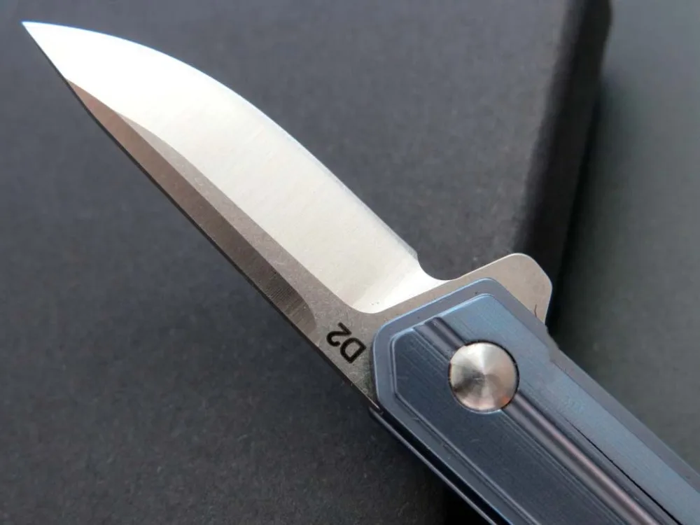 BJL Serge Mini Bean Folding Knives Titanium Handle D2 Blade Hunting Knife Outdoor Camping Survival Pocket Tool knife EF59 | Инструменты