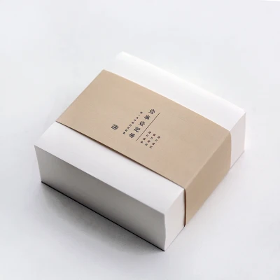 Non-sticky Memo Pad Белый/крафт-бумажный блок для заметок, блокнот для заметок, липкие заметки, каваи, Радужный цвет, Post It Adhesivas, блокнот для заметок - Цвет: Non-sticky Memo Pad