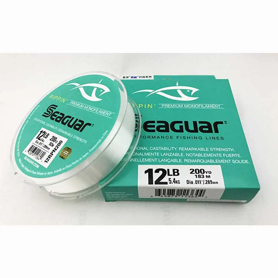 100% оригинальная нейлоновая рыболовная леска seaguar RIPPIN 6LB 12LB 183 м Новая моно мягкая и