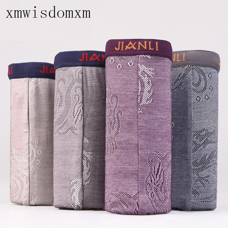 Оптовая продажа высокого качества 4 фото/лот дышащее комфортное Мужское нижнее