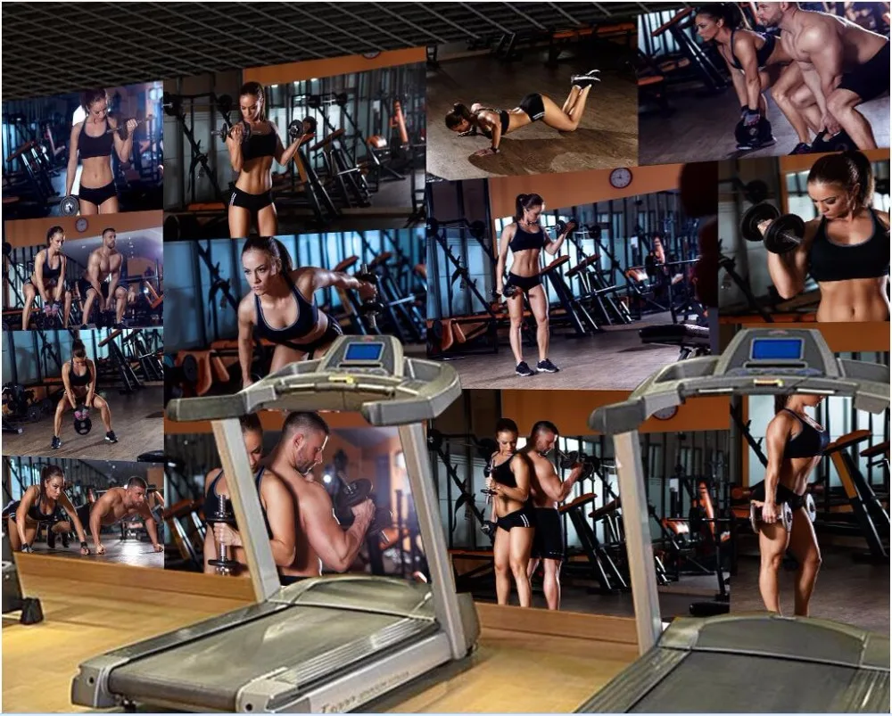 

3d wallpaper high-end custom mural Gym handsome beauty photo wall decoration painting photo 3d wall room murals wallpaper