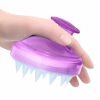 mini portable silicone hair scalp massage comb magic hair brush soft silicone comb shampoo brush comb head massager styling tool