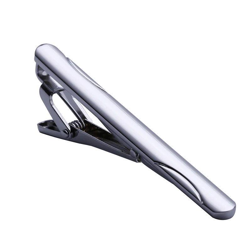 1 шт. Изысканный Классический зажим для галстука из нержавеющей стали с узором 2 3