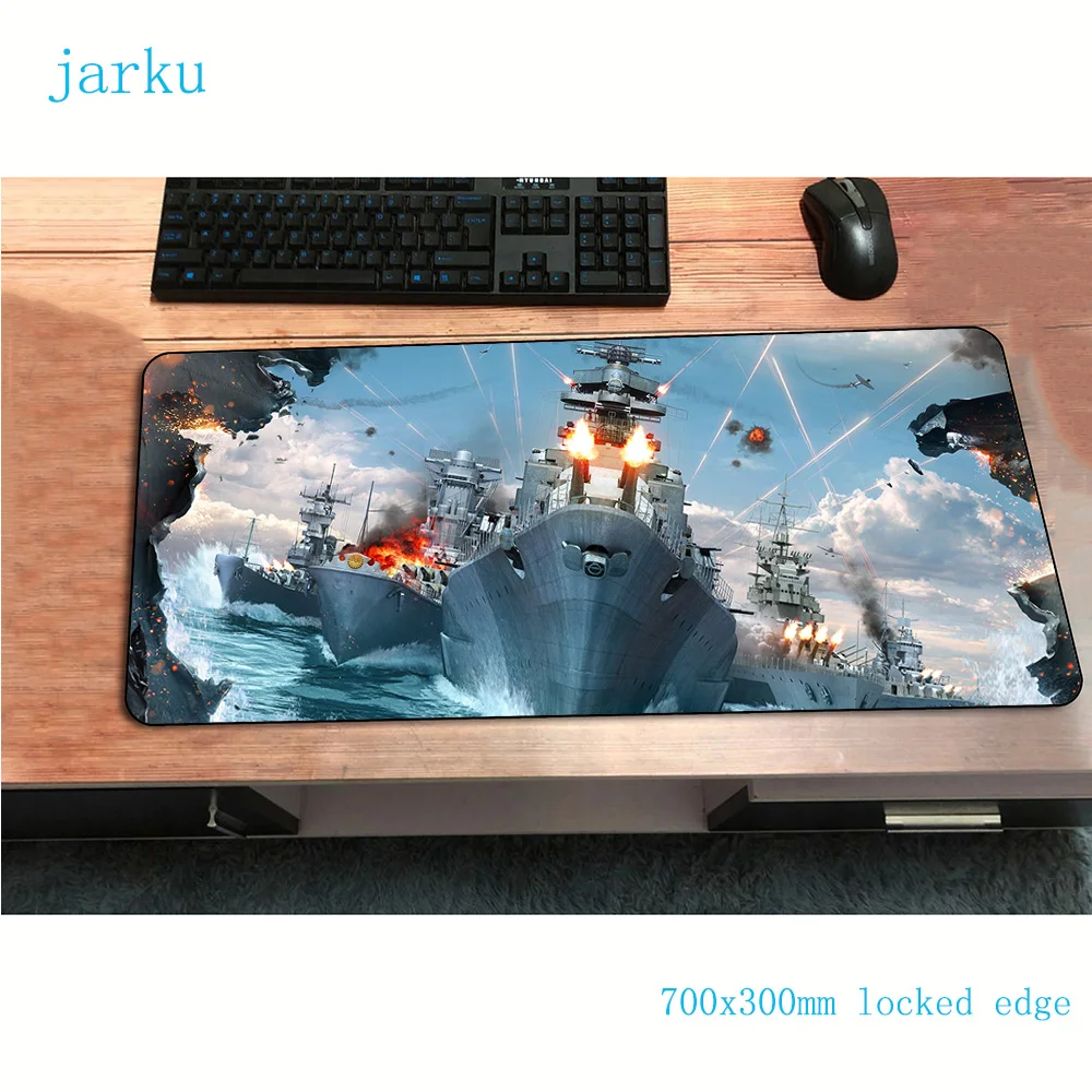 Коврик для мыши world of warships 700x300x2 мм игровой коврик аниме восхитительный офисный