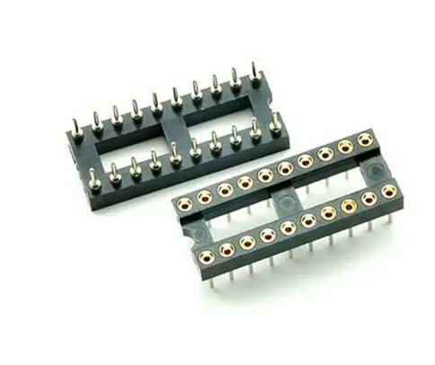 10 шт. 20 контактный Круглый адаптер DIP IC шаг 2 54 мм соединительный