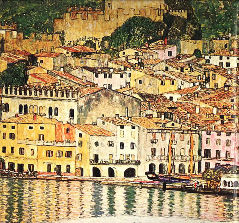 

Handmade oil painting reproduction Malcesine on Lake Garda by Gustav Klimt
