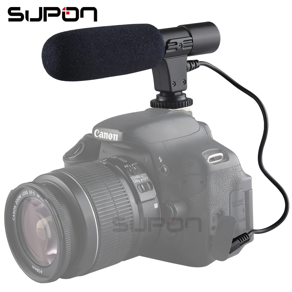 MIC 01 DV запись стерео микрофон Микрофон для всех 3 5 мм Горячий башмак DSLR