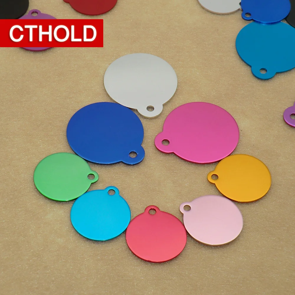 CTHOLD 100 шт. круглые идентификационные бирки для домашних животных на заказ