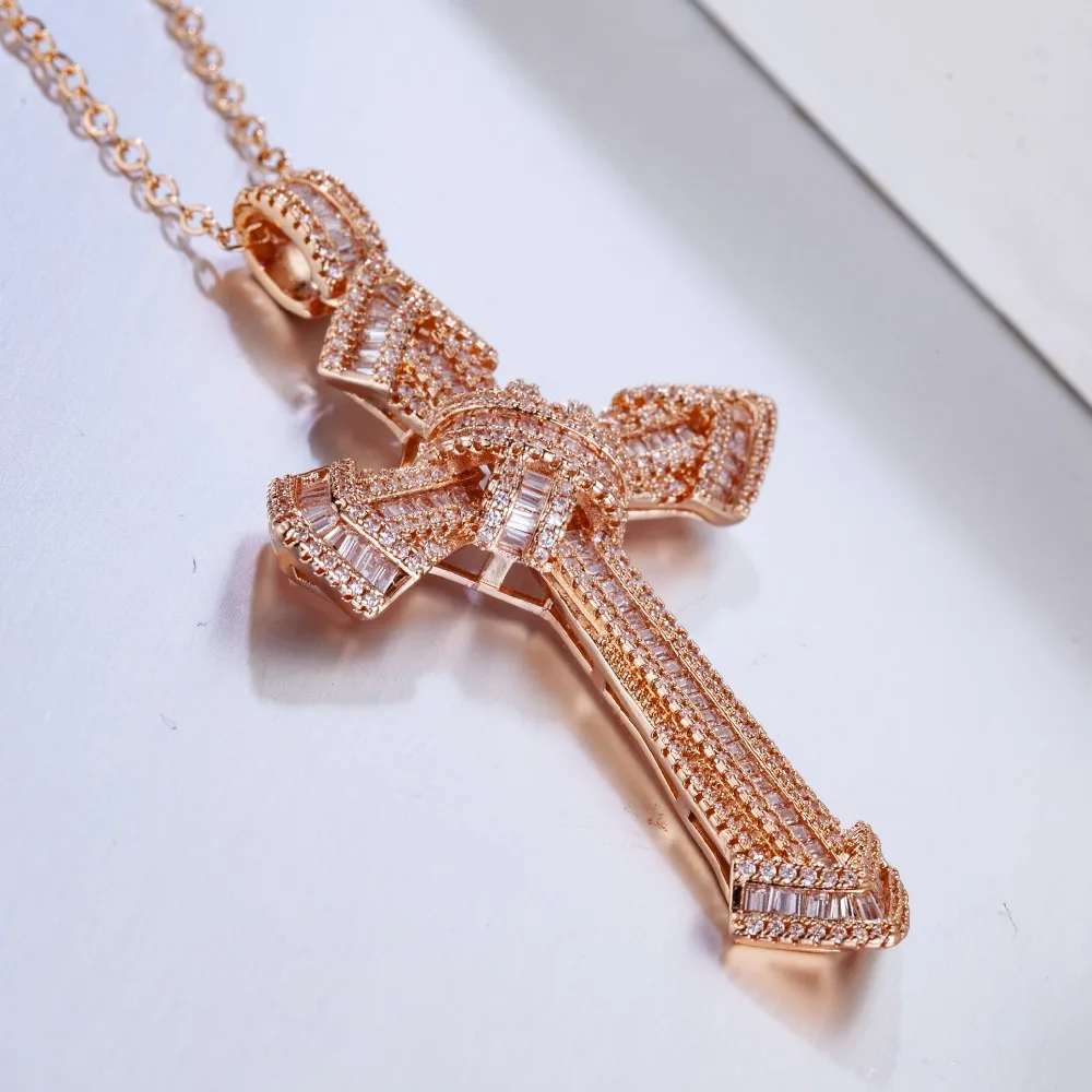 Роскошное ювелирное изделие христианский крест подвески sona Диамант картина