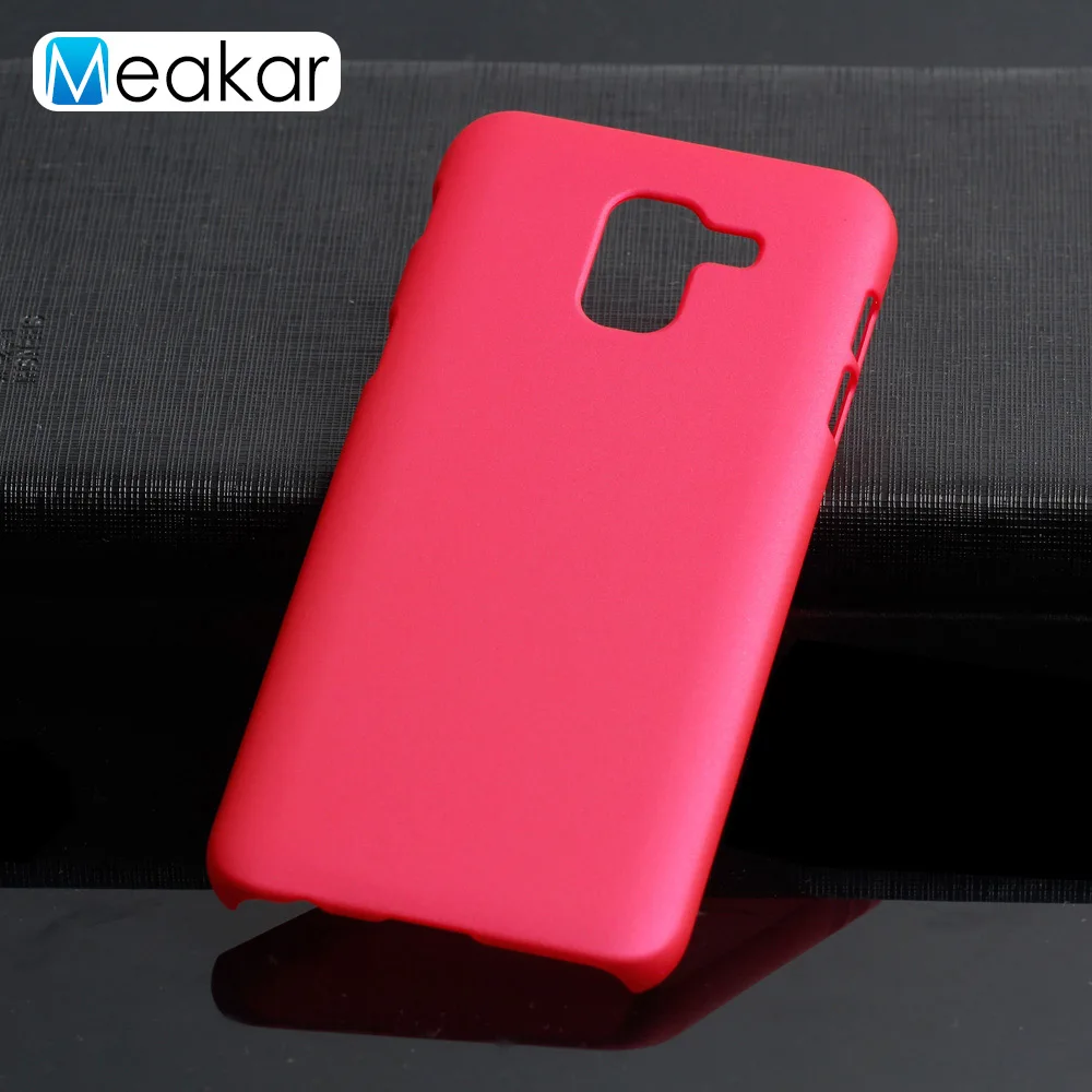 Coque 5.5For samsung Galaxy J6 чехол для samsung Galaxy J6 Sm J600 J600F Sm-J600 Sm-J600F телефона чехол-лента на заднюю панель - Цвет: Rose Red