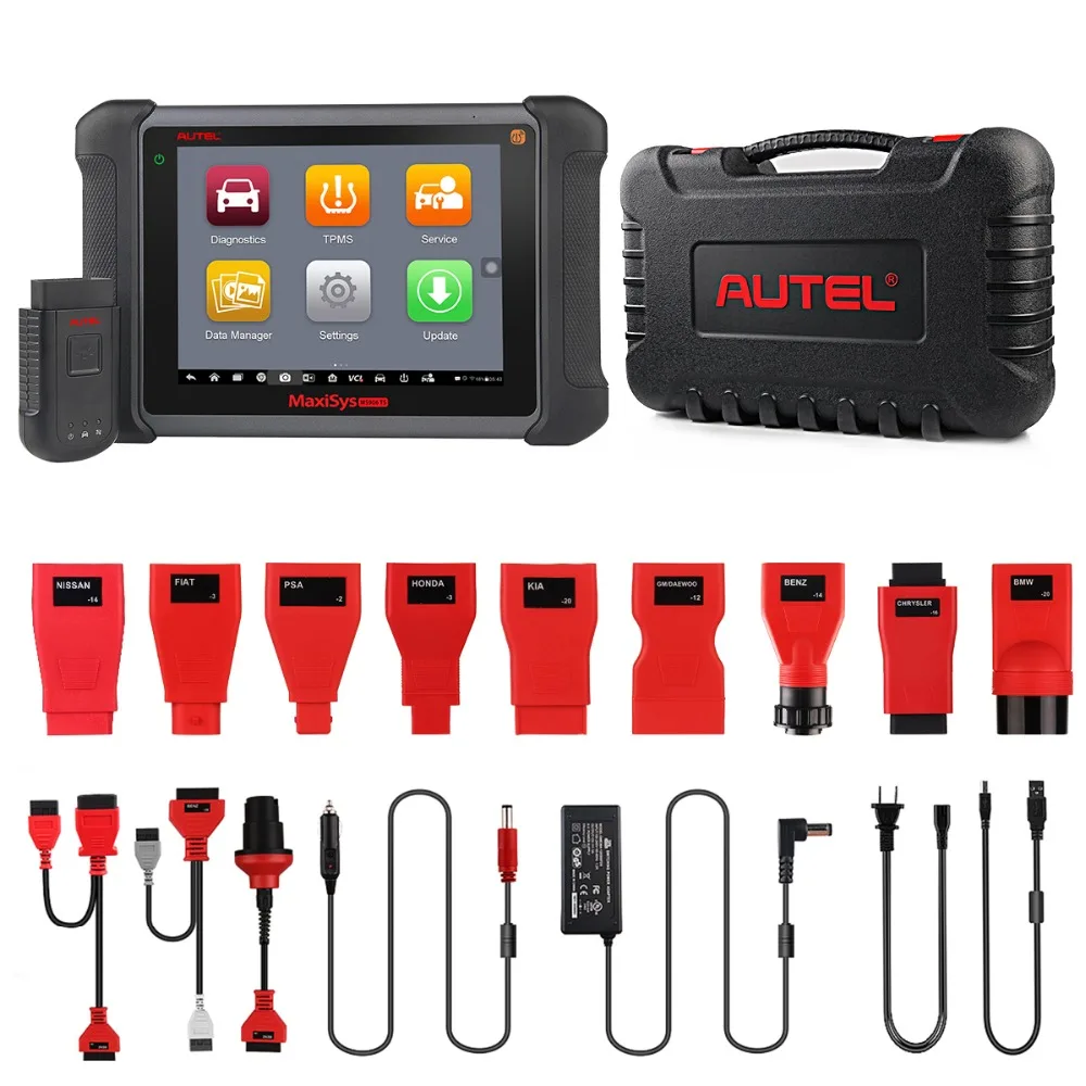Autel MaxiSys MS906TS OBD2 автомобиля диагностический инструмент сканер автомобиля Автомобильный ЭБУ ключ OBD2 разъем кодирования TPMS тестер тормозной жидкости