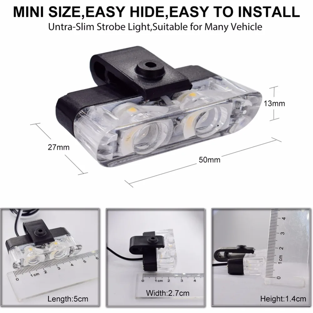Автомобильный светодиодный стробоскоп 12 В беспроводной пульт дистанционного