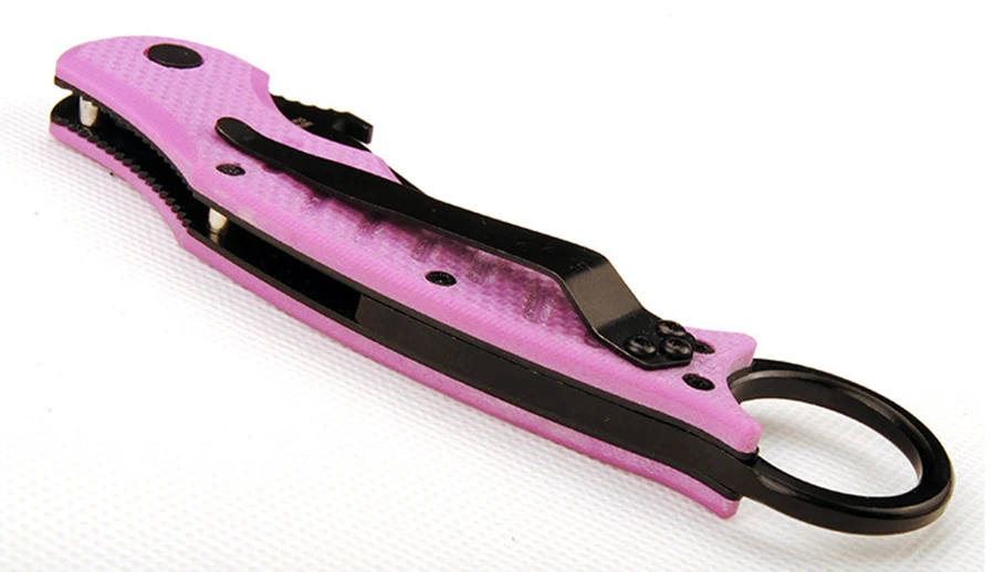 Тренировочный складной нож 440Cblade G10 с ручкой, карманные ножи для кемпинга, охоты, выживания, ручные инструменты для повседневного использования