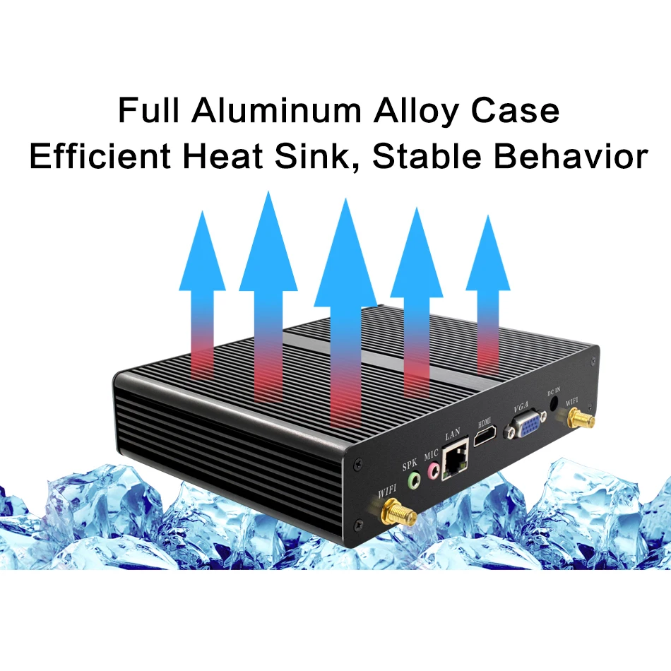 HLY компьютер Мини безвентиляторный Celeron J1900 N2930 Мини ПК Windows 7 VGA HDMI Wifi USB3.0 Celeron N2807 микрокомпьютер