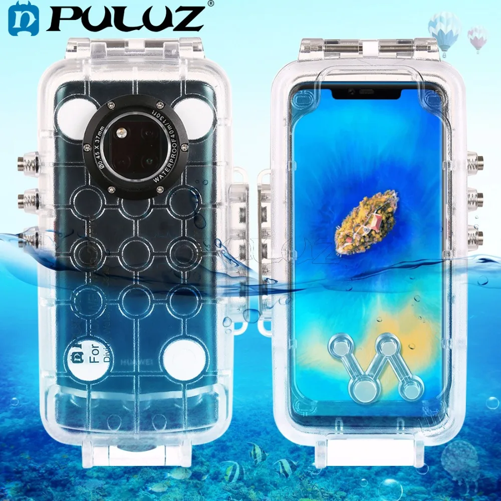 Подводный водонепроницаемый чехол PULUZ 40 м/130 футов для дайвинга фото и