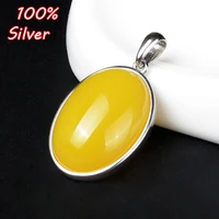 hot sell 100 sterling silver color pendant oval blank fit 16221420mm plated platinum female ornament accessories