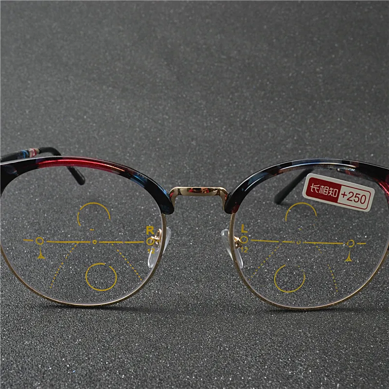 Прогрессивные многофокальные очки солнцезащитные фотохромные для чтения