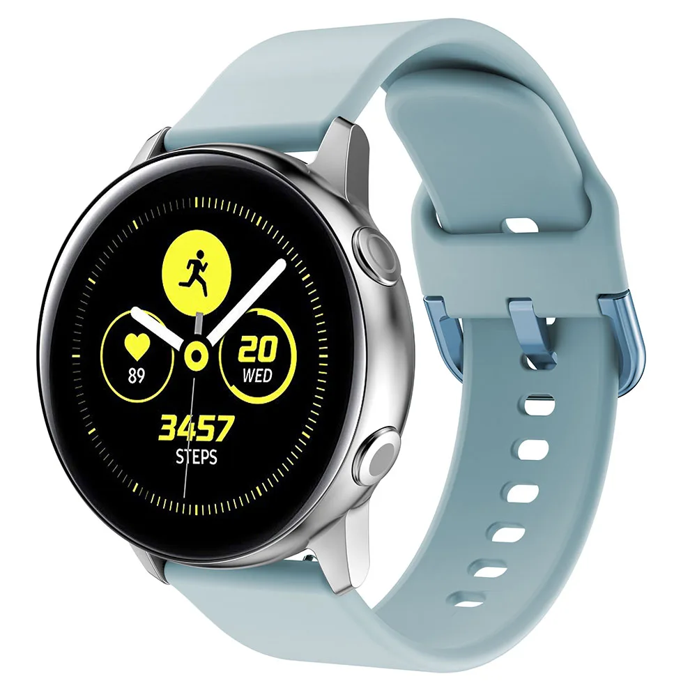 Ремешок силиконовый для смарт-часов Galaxy watch active оригинальный спортивный сменный