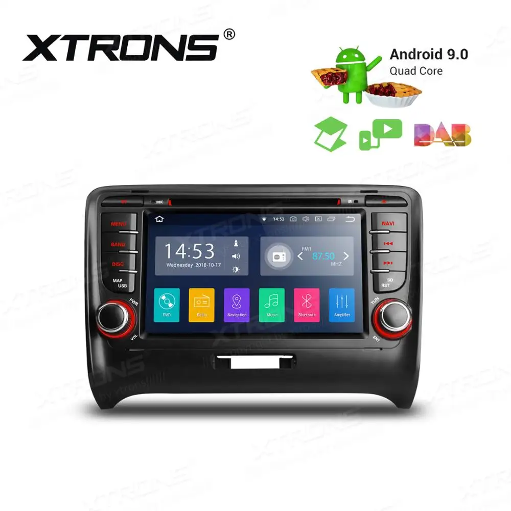 XTRONS Android 9 0 Автомобильный DVD стерео плеер для Audi TT MK2 8J 2006 2007 2008 2009 2010 2011 2012 радио gps с