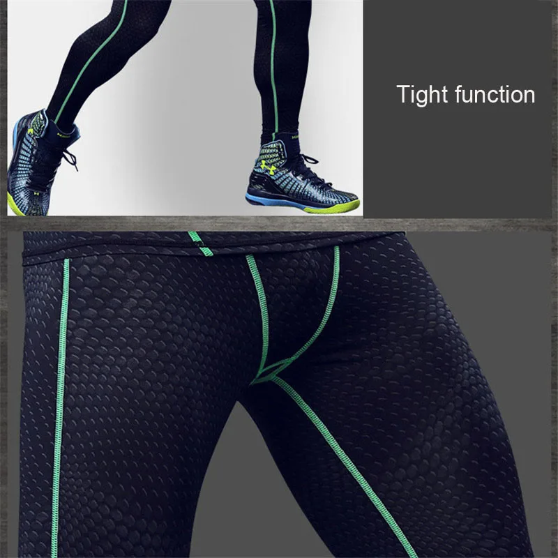 Дышащие облегающие брюки мужские тренировочные штаны для фитнеса тренажерного