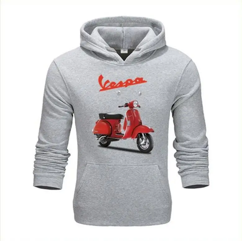 Мужские/женские толстовки с капюшоном Vespa повседневные мотоциклетные куртки