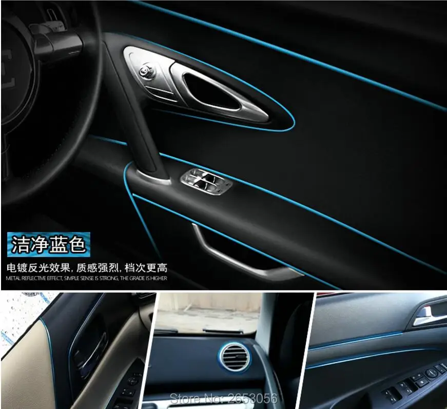 Car Styling Interior Refit Decoration Strip Sticker For Peugeot 107 108 206 207 301 406 407 SW 607 308 307 508 RCZ Accessories | Автомобили