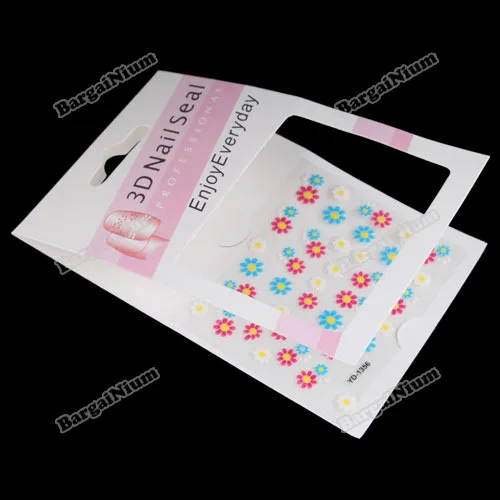 bargainium Helpful! Sparkling 3D Nail Art Sticker Decal Flower Makeup Tips Hottest! | Красота и здоровье