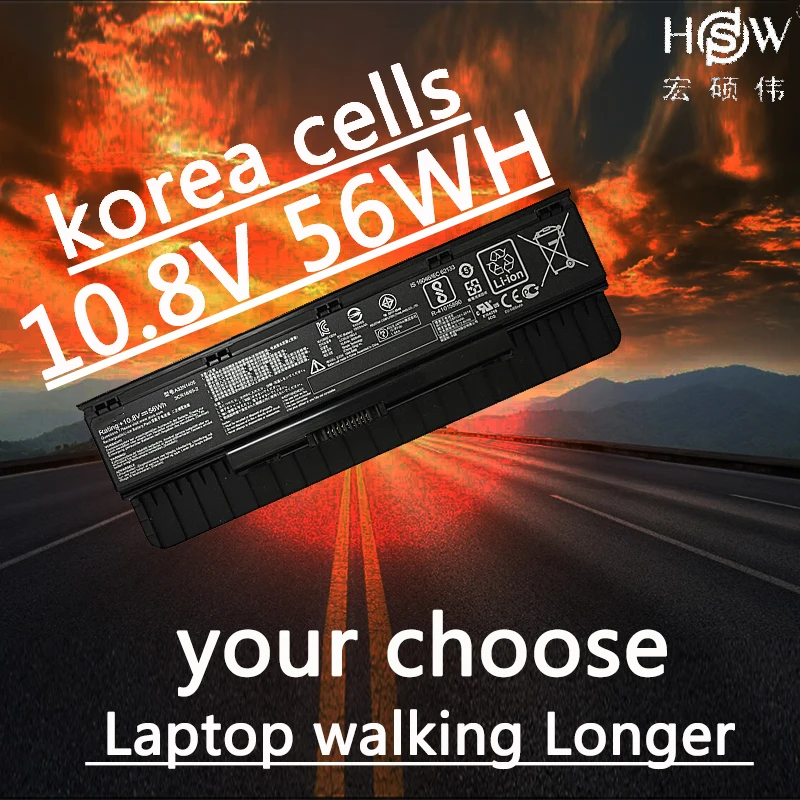 HSW 10 8 V 56WH A32N1405 батарея для ASUS ROG N551 N751 G551 G771 GL551 LG771 G551J G551JK G551JM bateria akku|Аккумуляторы