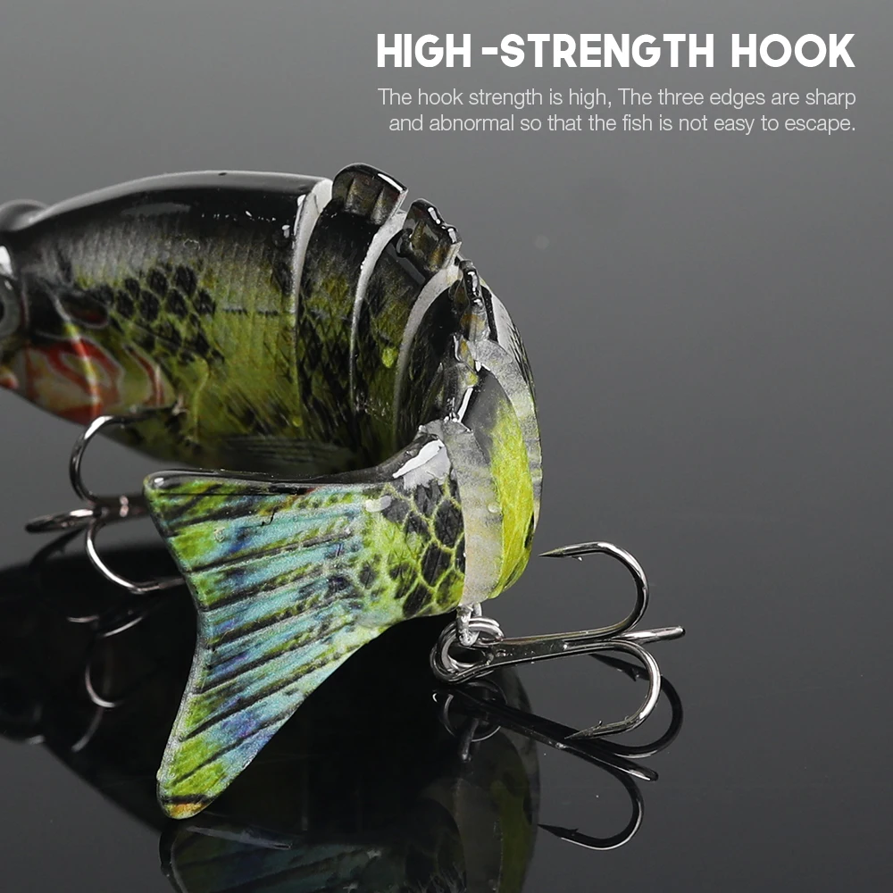 VTAVTA 1 шт. приманка для рыбалки 6 сегментов жесткая Crankbait 10 5 см 21 г Lifelike joint bait lifefe