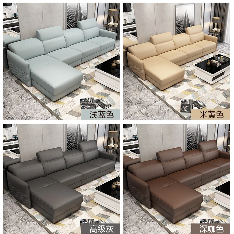 Гостиная комплект мебели из ротанга натуральная телячья кожа дивана recliner буфами на рукавах asiento muebles de sala канапе 4-местный диван-кровать Кама