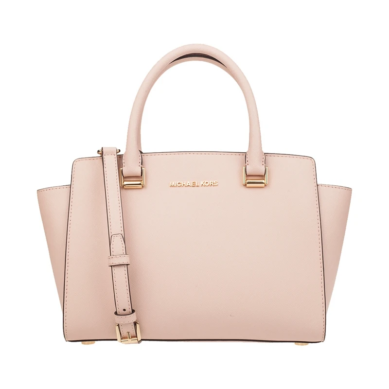 Майкл Корс Selma Средняя сумка Saffiano Кожаная Сумка 35H8GLMS2L/35F9GLMS2L/35H8GLMS6B/35F9SLMS2B - Цвет: BALLET102146803