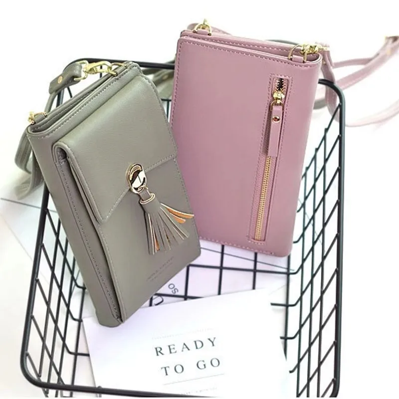 Universal Multifunction Women Wallet PU Leather Phone Bag Case For iPhone Samsung Xiaomi Huawei Credit Cards Slot Crossbody | Мобильные