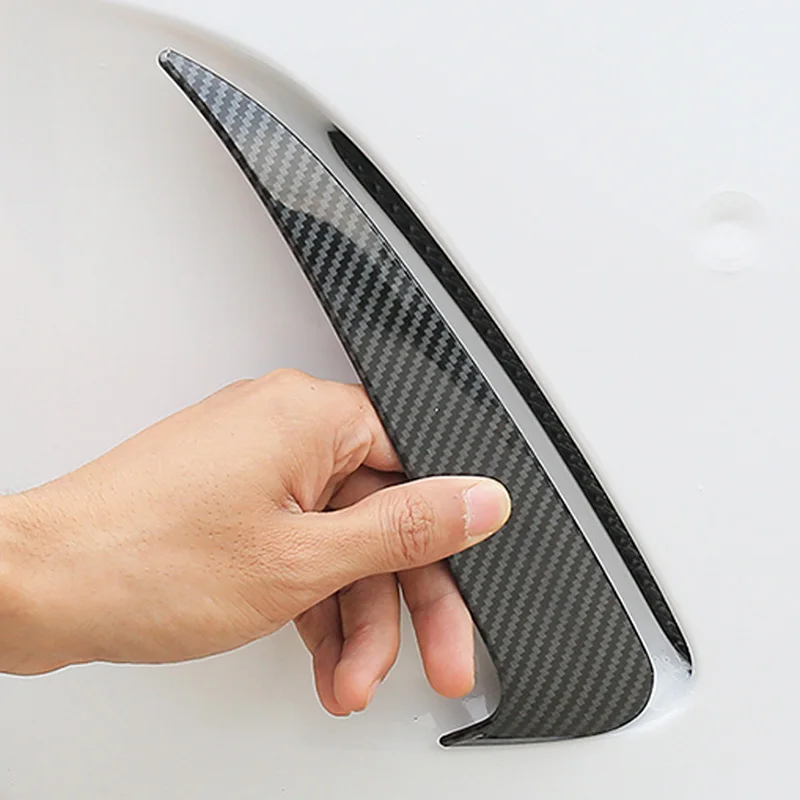 For Benz C Class W205 C43 C63 Amg Carbon Fiber Look Rear Bumper Air Vent Cover 2014-2019 2Pcs | Bumpers