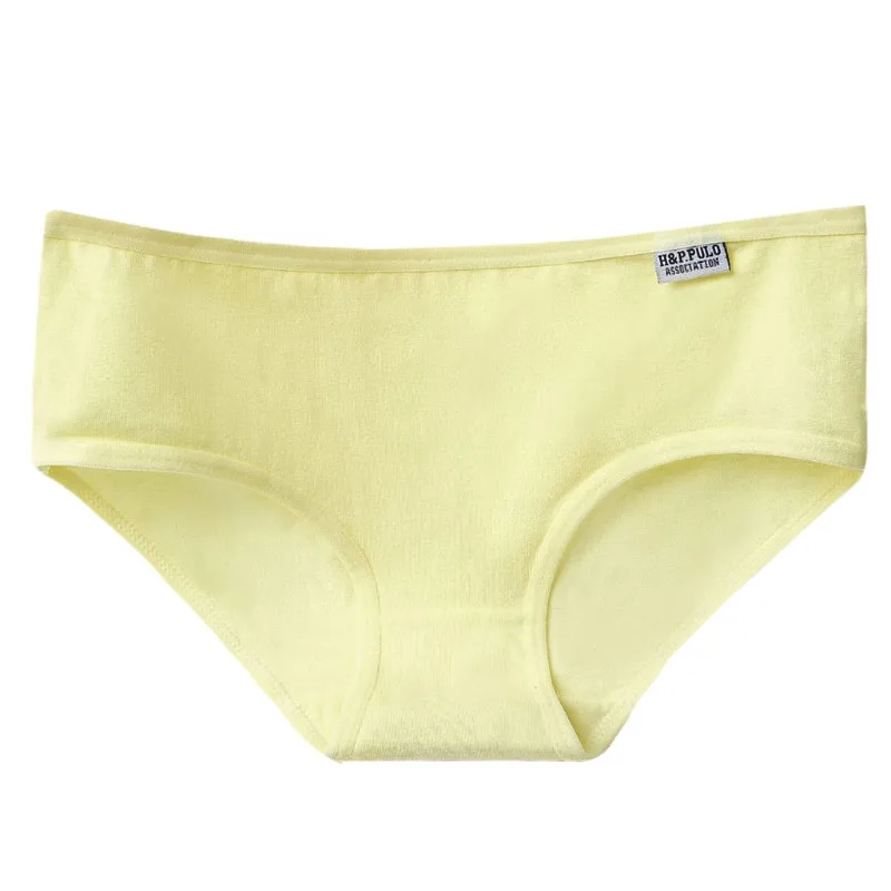 G Women 2XL Size Cotton Briefs Candy Solid Color Panties Low Waist Underwear Soft - Цвет: G