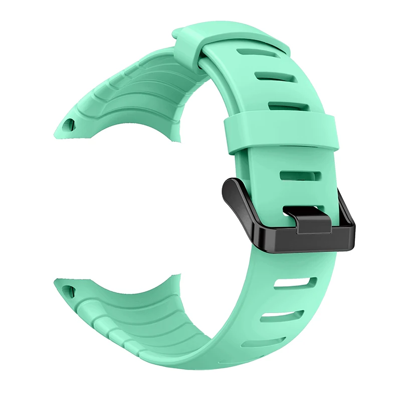 Mint Green Ремешок для часов, спортивный силиконовый ремешок, браслет для Suunto, основной браслет, Регулируемая Замена для Suunto, основной ремешок, Ремешки для наручных часов - Цвет ремешка: Mint Green