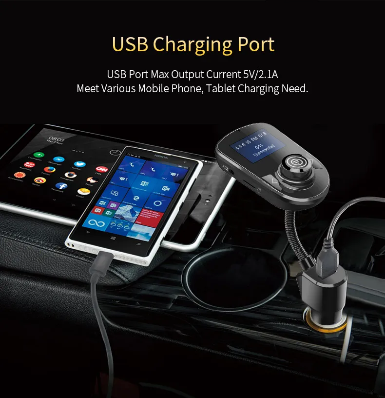 Bluetooth Hands-free FM модулятор стерео музыка автомобильный mp3-плеер аудио прикуриватель fm-передатчик поддержка TF автомобильные аксессуары