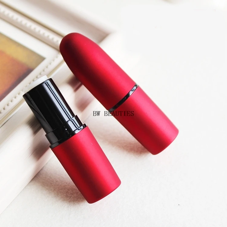 

500Pcs/Lot empty red bulet shape lipstick tube for lip rouge case DIY cup size 12.1mm Refillable Bottle