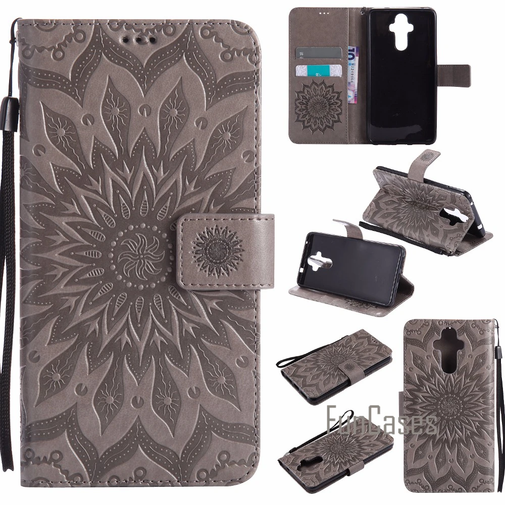 Рельефный узор случае СПС Fundas Huawei Коврики 9 чехол Coque 5.9 дюймов + держателей карт