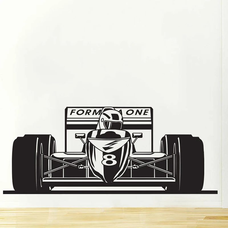 F1 формула Настенная Наклейка виниловая художественная наклейка гоночного