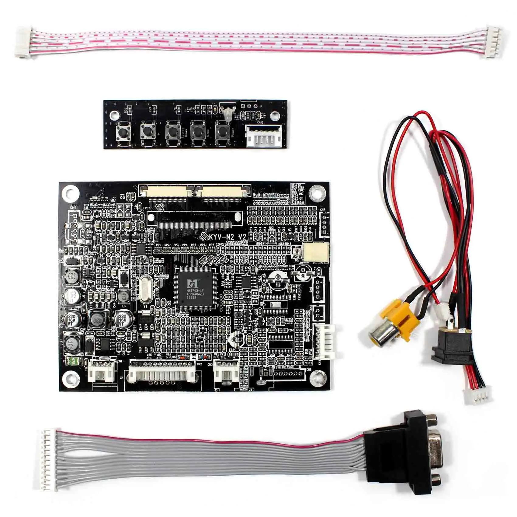 VGA + AV LCD плата контроллера работает для 8 дюймов 800x600 AT080TN42 ЖК-экран | Электроника