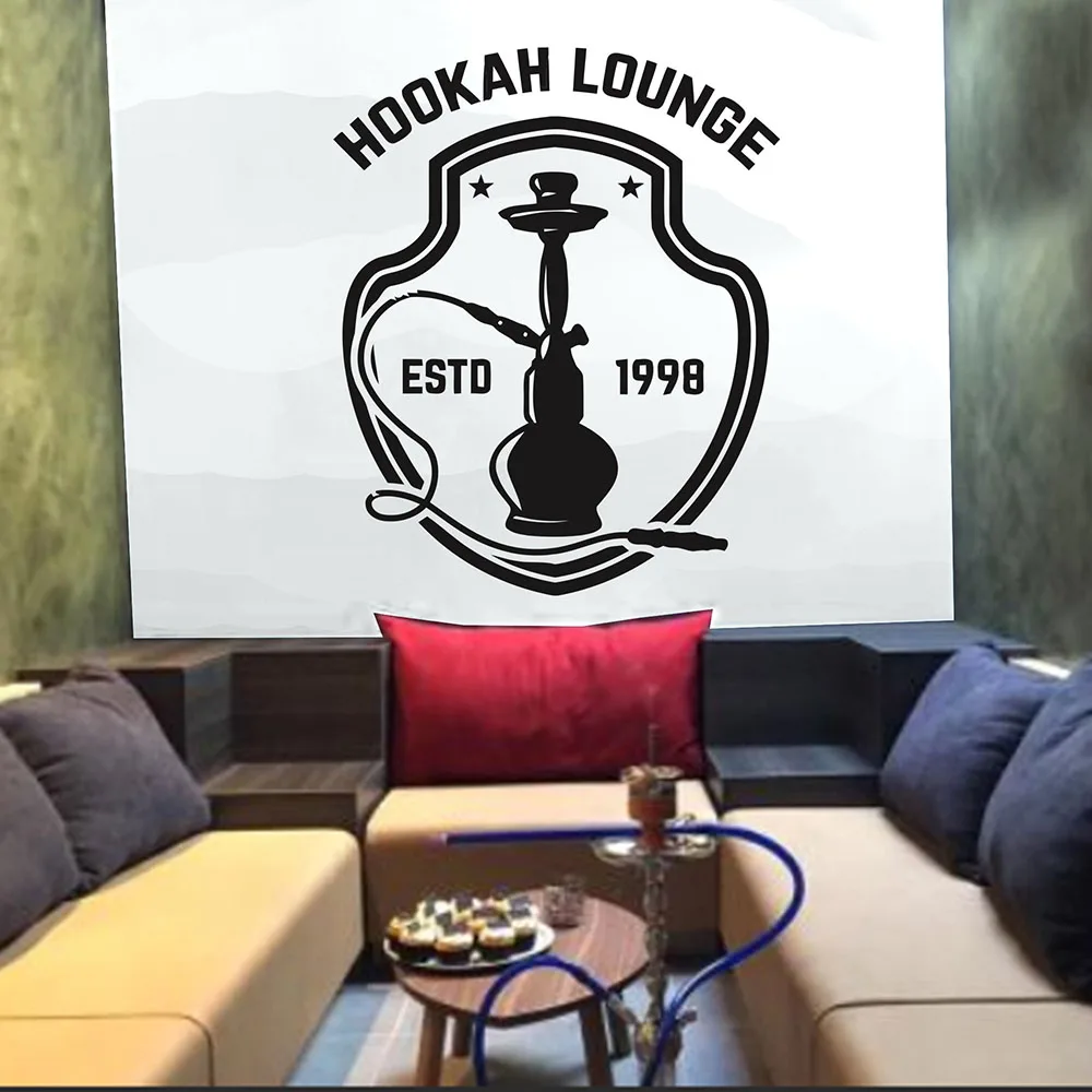 Наклейки на стену для кальяна яркие наклейки съемный рисунок B312 1998|Наклейки