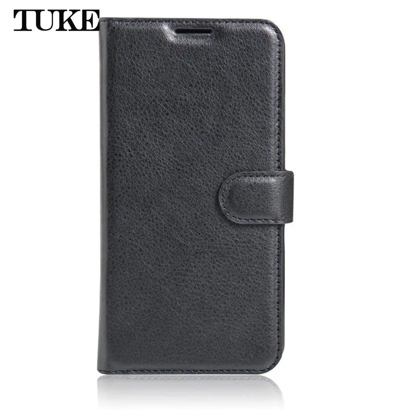 Черный Роскошный кожаный чехол TUKE Для Doogee X9 Pro X9Pro, Чехол Для Doogee X9 X 9, Магнитный флип-чехол из мягкого ТПУ, кошелек со слотом для карт, сумка для телефона - Цвет: Черный