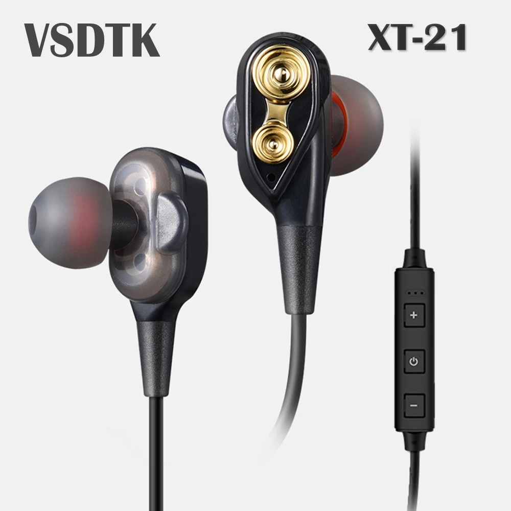 XT 21 Bluetooth наушники WM 01 двойной подвижной катушки спортивные для iphone 7/8/XS/XR huawei xiaomi