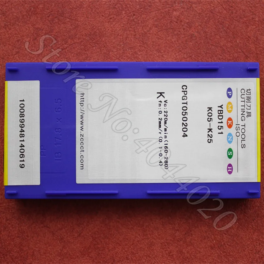 

10PCS CPGT050204 YBD151 ZCC-CT NC CARBIDE INSERT