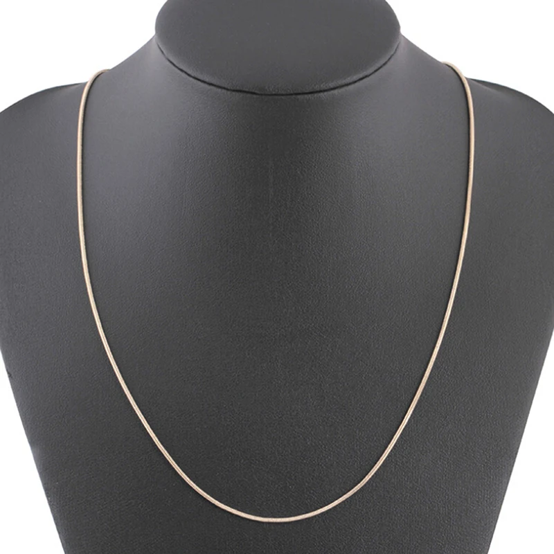 Позолоченные 1 мм цепочки под змеиную кожу удлиняющая Хвостовая