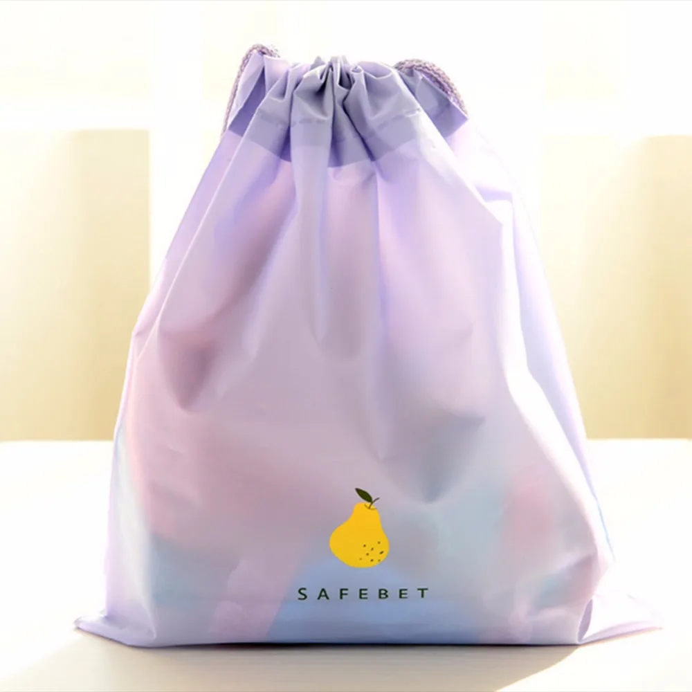 5 шт./компл. водонепроницаемые сумки для хранения с мультяшным рисунком на шнурке